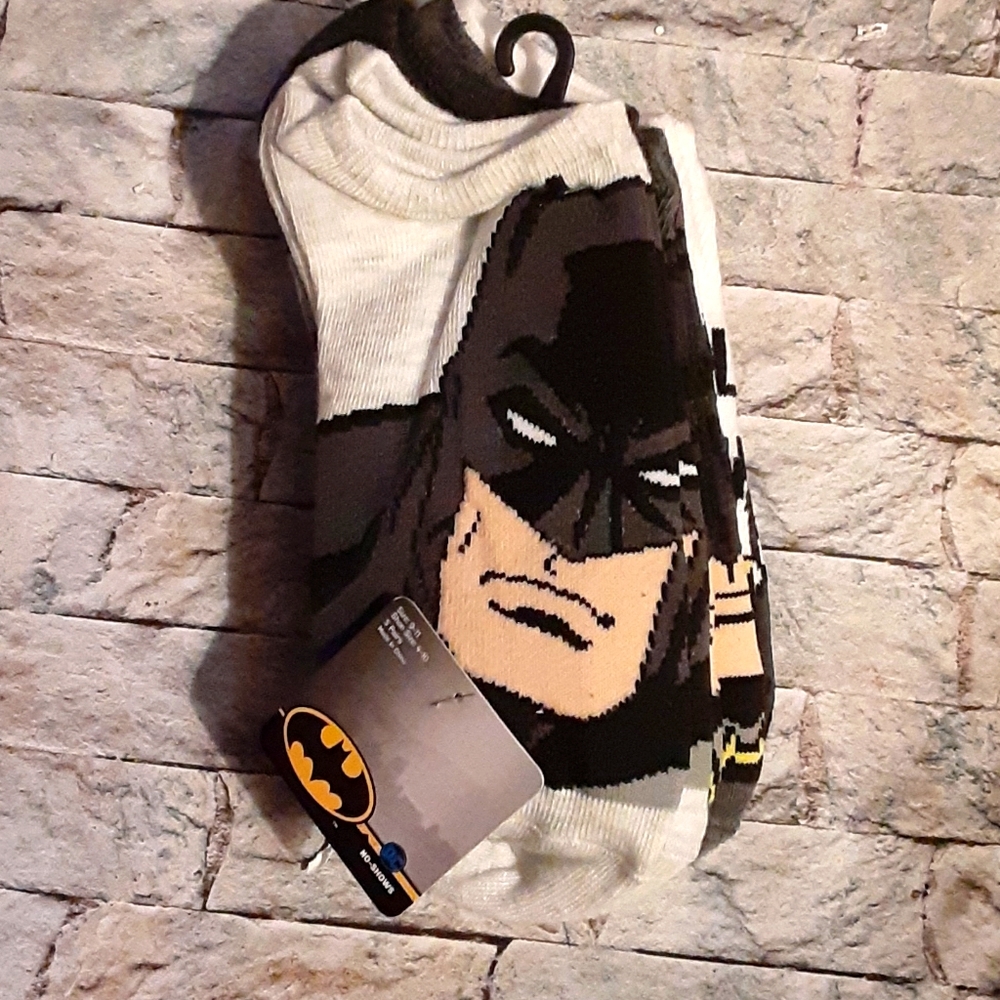 BATMAN NO SHOW 5 PAIR SOCKS